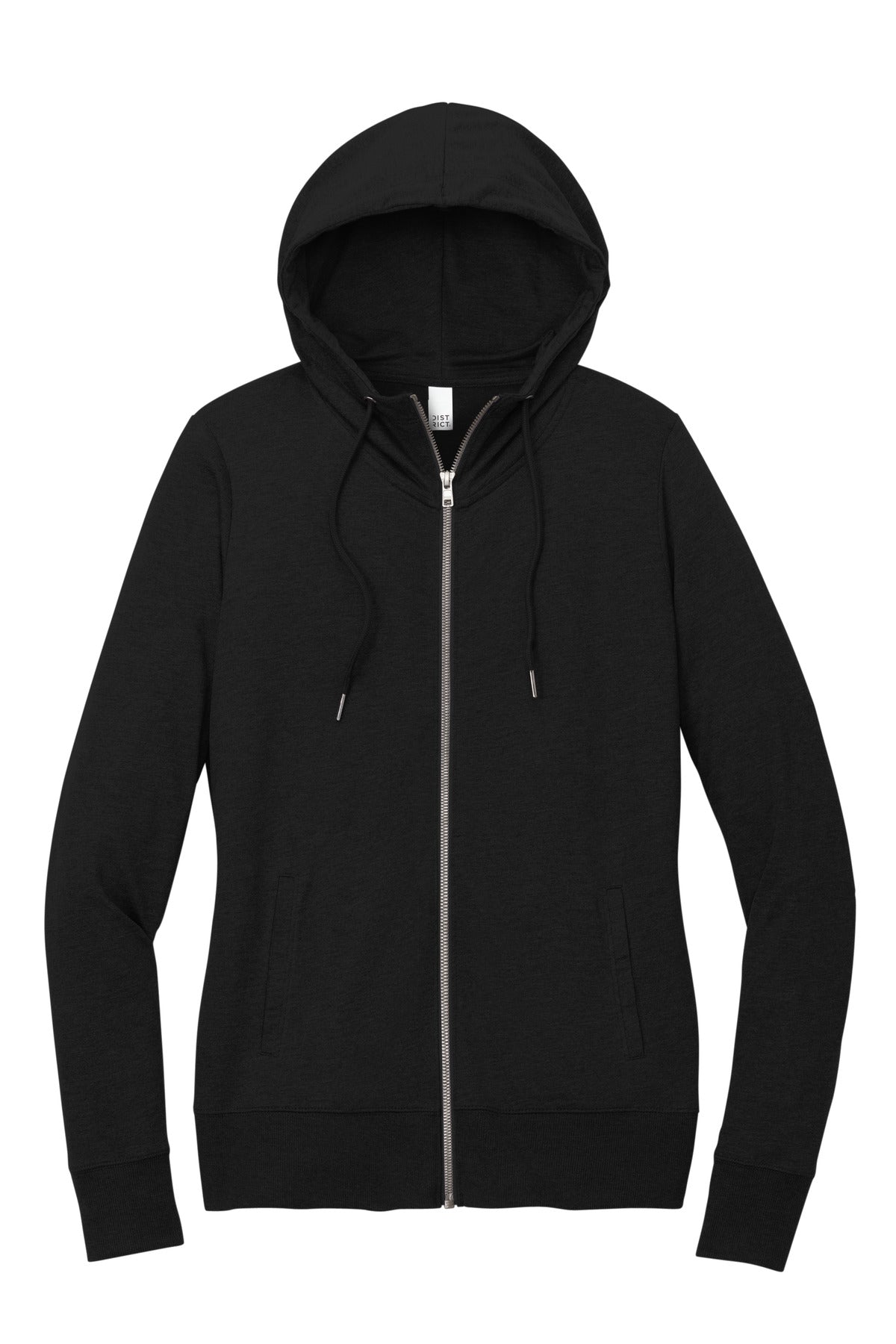 District Women's Featherweight French Terry Full-Zip Hoodie DT673 District