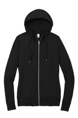 District Women's Featherweight French Terry Full-Zip Hoodie DT673 District
