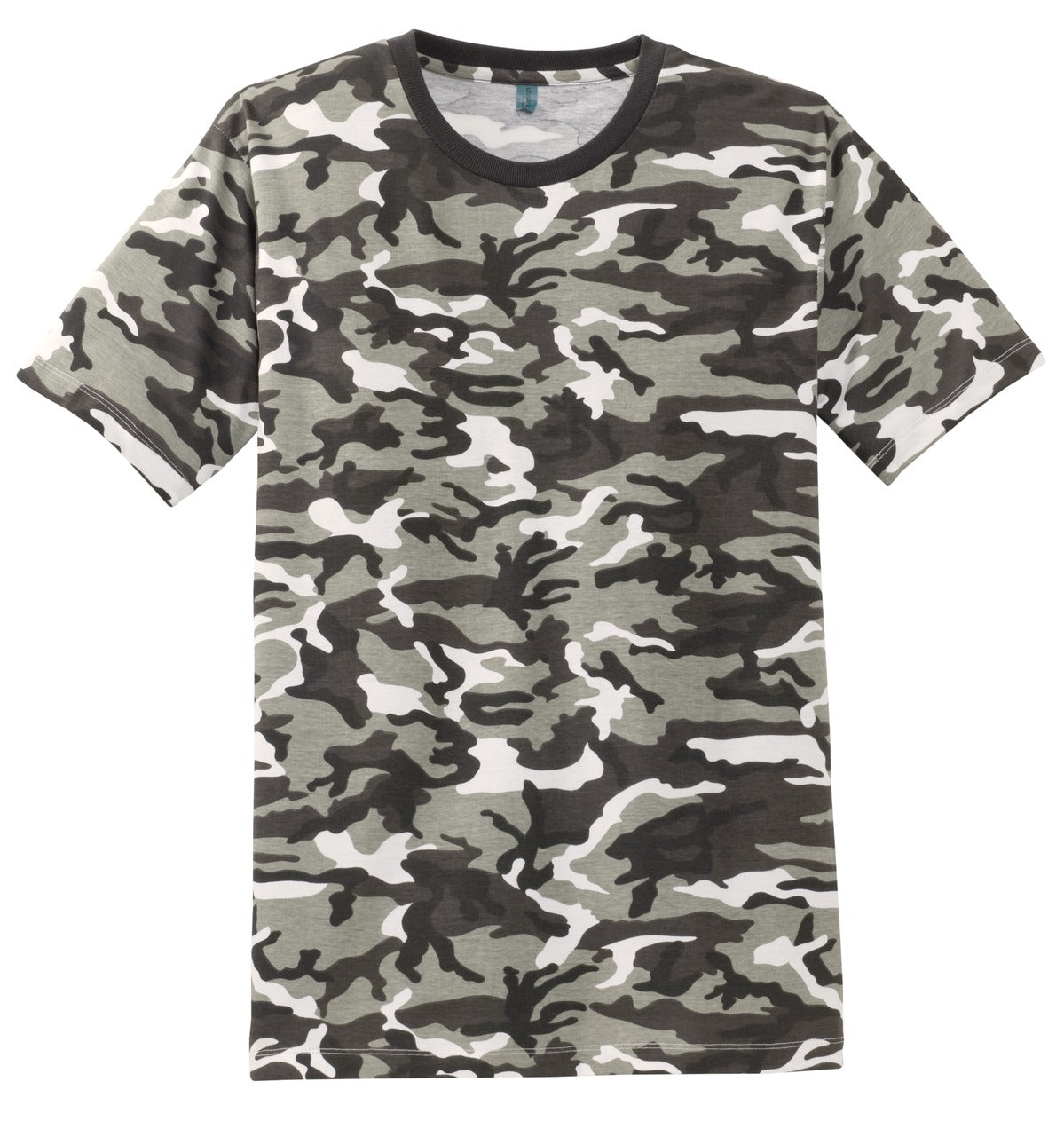 District Made Mens Camo Perfect Weight Crew Tee. DT104C District
