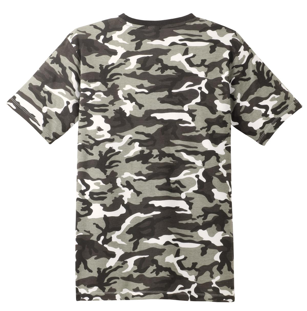 District Made Mens Camo Perfect Weight Crew Tee. DT104C District
