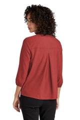 MERCER+METTLE Women's Stretch Crepe 3/4-Sleeve Blouse MM2011 Mercer+Mettle