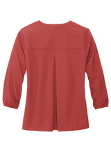 MERCER+METTLE Women's Stretch Crepe 3/4-Sleeve Blouse MM2011 Mercer+Mettle