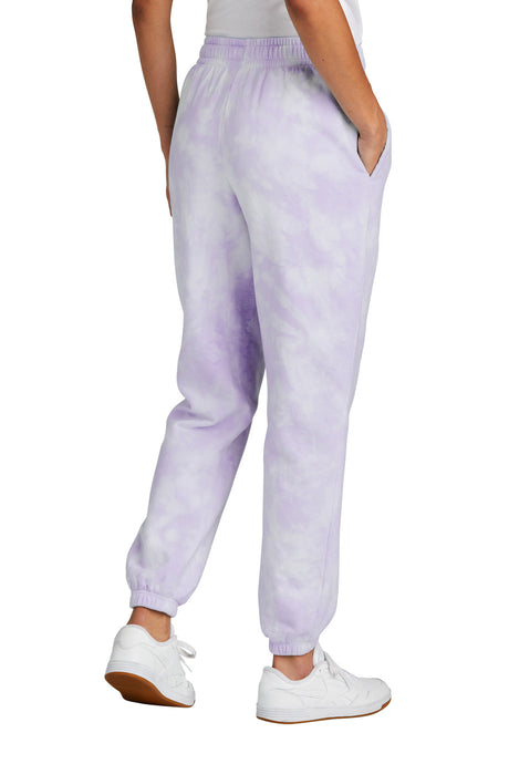 Port & Company Ladies Beach Wash Cloud Tie-Dye Sweatpant LPC140P Port & Company