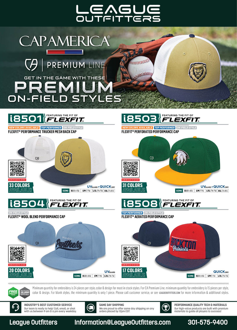 League Outfitters Premium On Field Baseball Hats