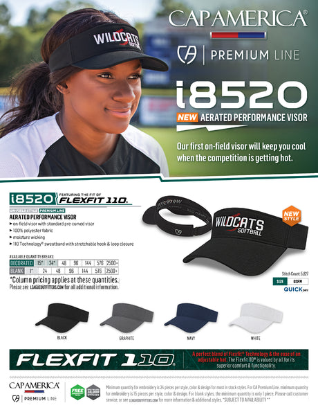 League Outfitters Premium Flexfit Visor League Outfitters