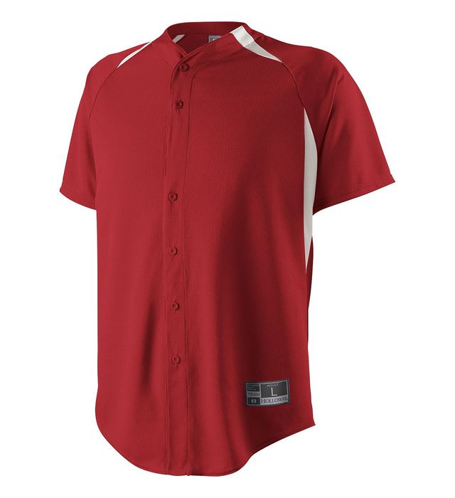 Holloway Youth Octane Pin-Dot Baseball Jersey Holloway