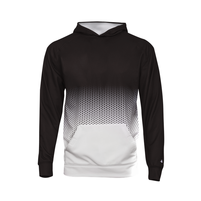 Badger Youth Hex 2.0 Perf. Fleece Hoodie Youth Apparel Hoodies & Sweatshirts