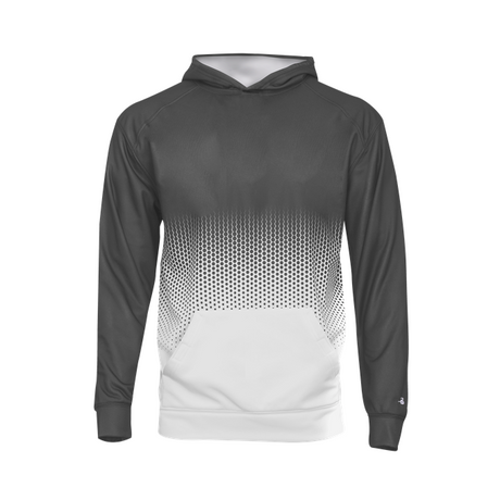 Badger Youth Hex 2.0 Perf. Fleece Hoodie Badger