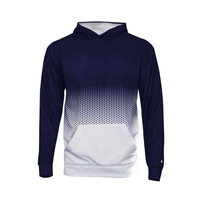 Badger Youth Hex 2.0 Perf. Fleece Hoodie Youth Apparel Hoodies & Sweatshirts