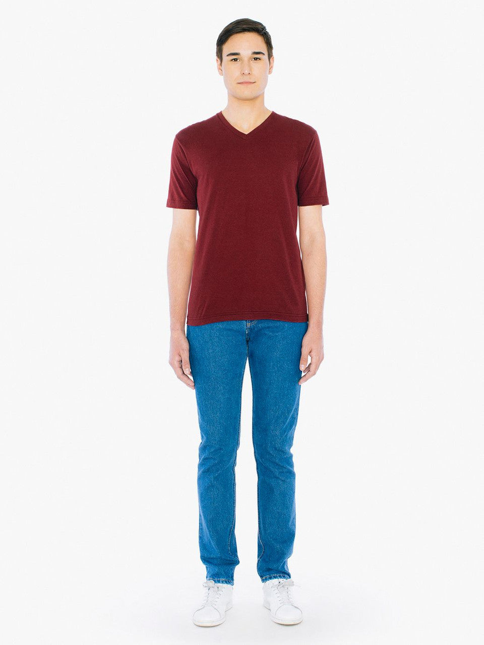 American Apparel Men's Fine Jersey Classic V-Neck Tee American Apparel