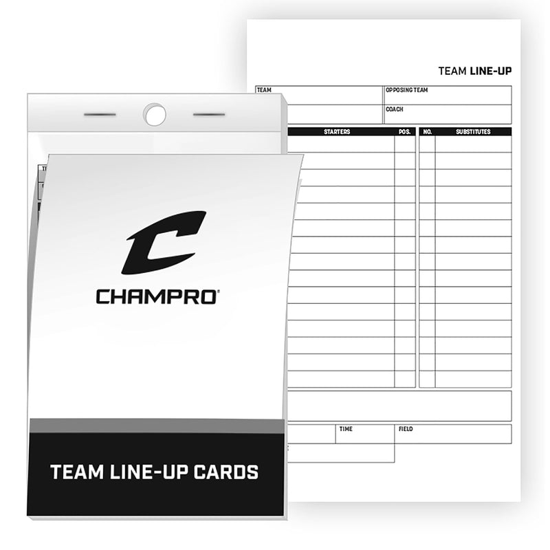 Champro Line-up Card - Pack of 12
