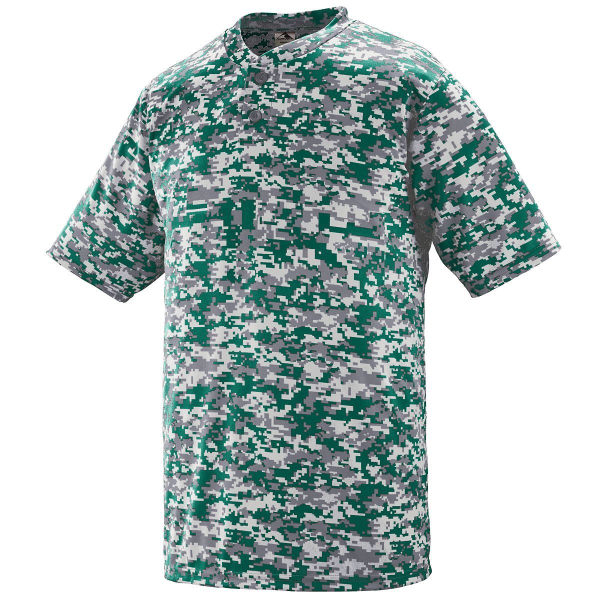 Augusta Youth Digi Camo Wicking Baseball Two-Button Jersey Augusta