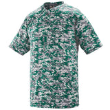 Augusta Youth Digi Camo Wicking Baseball Two-Button Jersey Augusta