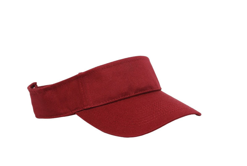 Pacific Headwear Cotton Woven Hook-And-Loop Adjustable Visor