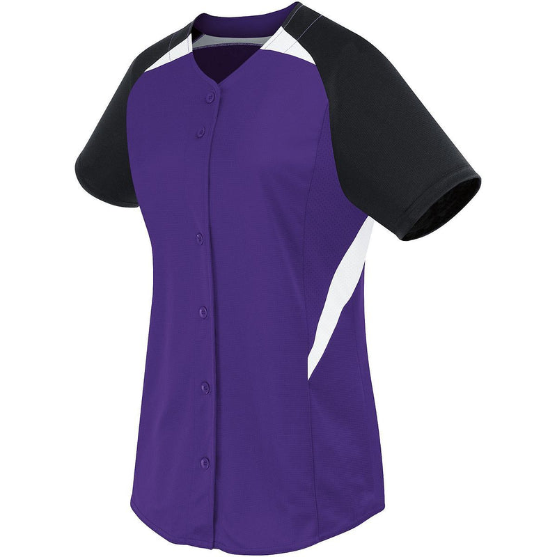 High Five Adult Galaxy Full Button Softball Jersey