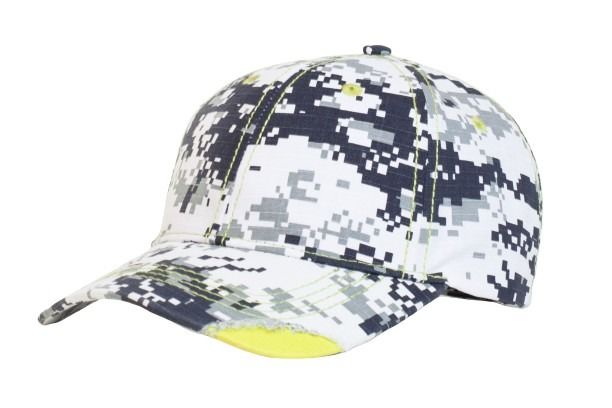 Pacific Headwear Distressed Camo Hook-And-Loop Adjustable Cap Pacific Headwear