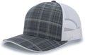 Pacific Headwear Crosshatch Trucker Snapback Cap Pacific Headwear