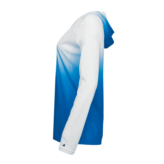 Badger Women's 4208 Ombre Hooded Tee Womens Apparel Shirts & Tops