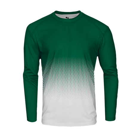 Badger Youth Hex 2.0 Long-Sleeve Tee Youth Apparel Shirts & Tops
