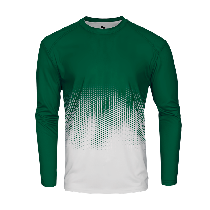 Badger Youth Hex 2.0 Long-Sleeve Tee