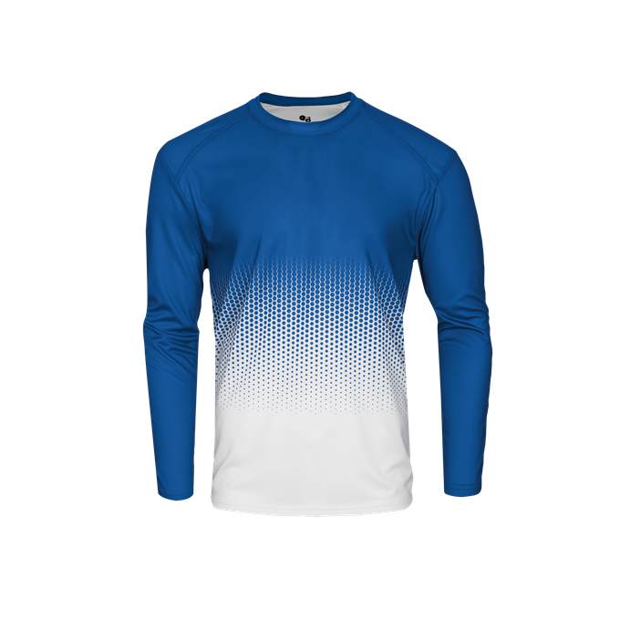 Badger Youth Hex 2.0 Long-Sleeve Tee Badger