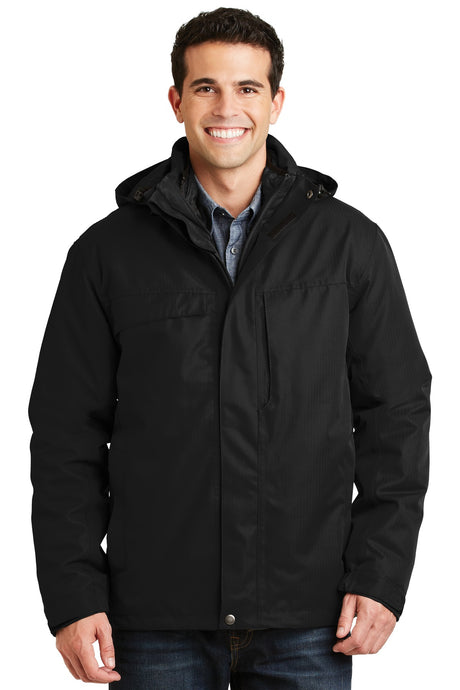 Port Authority Men's Herringbone 3-in-1 Parka - J302 Port Authority