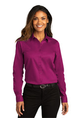 Port Authority Ladies Long Sleeve SuperPro ReactTwill Shirt. LW808 Port Authority