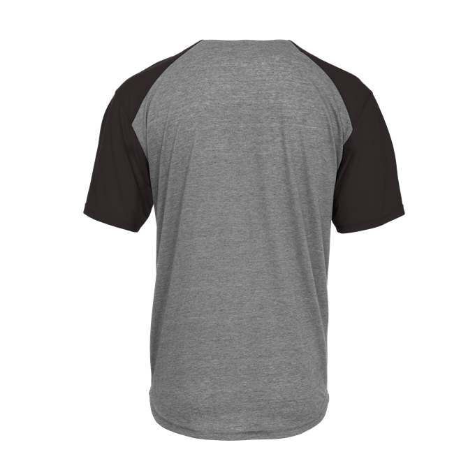 Badger Men's Tri-Blend Full Button Tee Badger