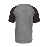 Badger Men's Tri-Blend Full Button Tee Badger