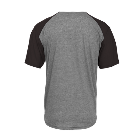 Badger Men's Tri-Blend Full Button Tee Badger