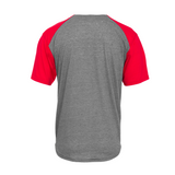 Badger Men's Tri-Blend Full Button Tee Badger