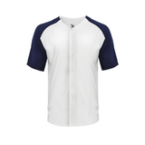 Badger Men's Tri-Blend Full Button Tee Badger