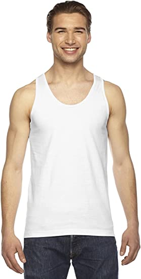 American Apparel Men's USA-Made Fine Jersey Tank American Apparel