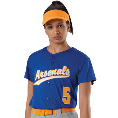 League Outfitters Custom Elite Tackle Twill Full Button Jersey Softball Jersey