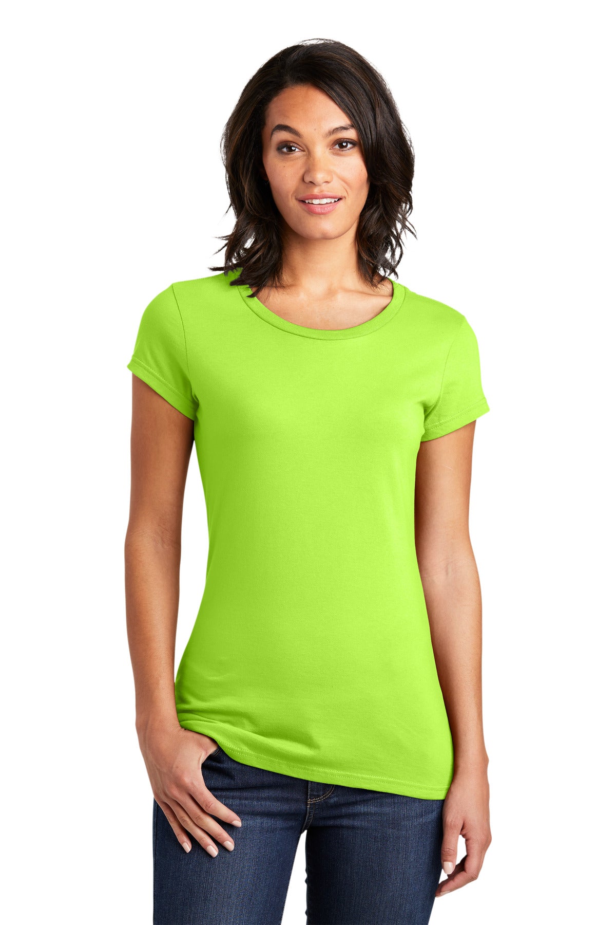 District Women's Fitted Very Important Tee. DT6001 1 of 3 District