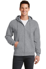 Port & Company - Men's Core Fleece Full-Zip Hooded Sweatshirt 2 of 2 Port & Company