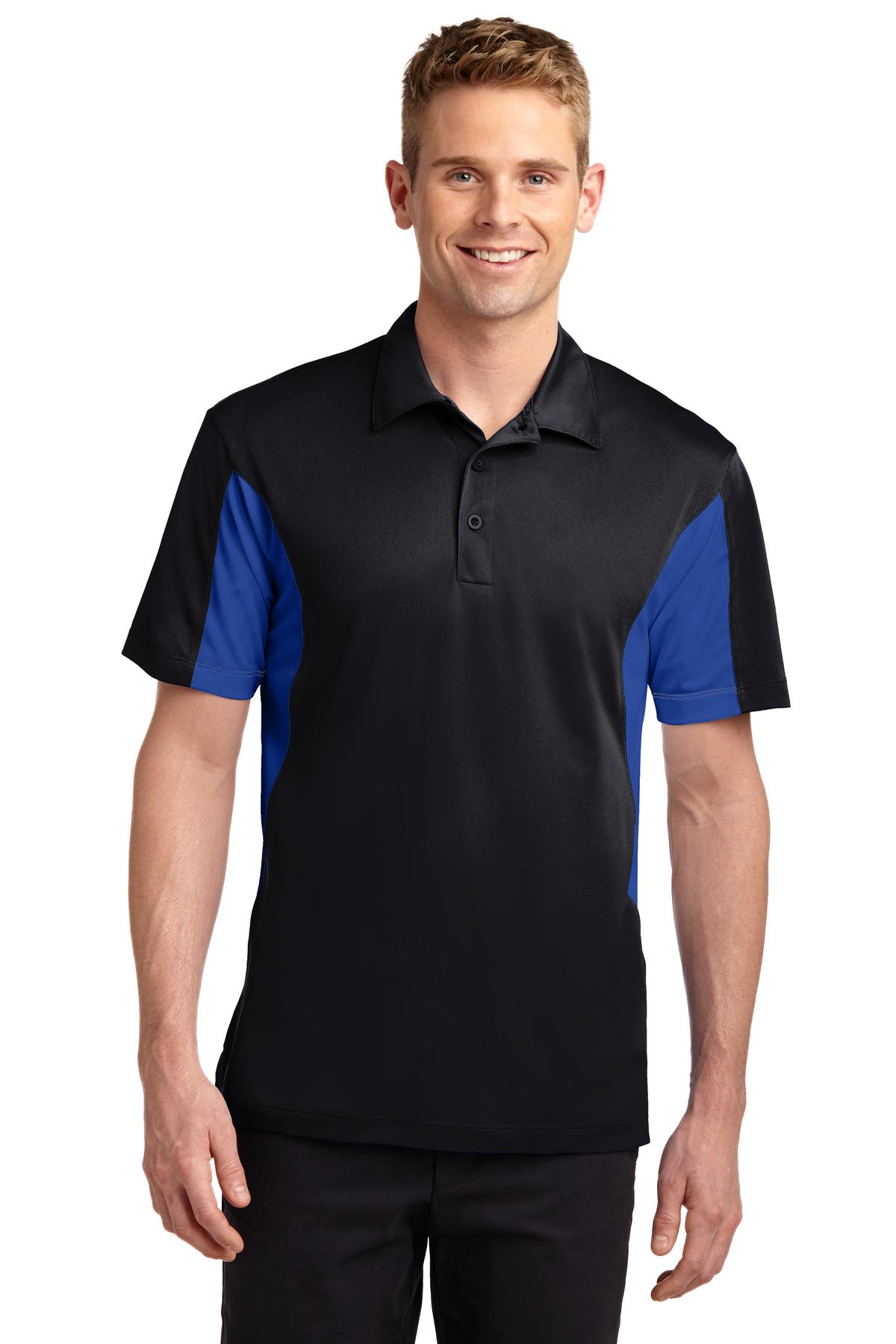 Sport-Tek Men's Side Blocked Micropique Sport-Wick Polo. ST655 2 of 2