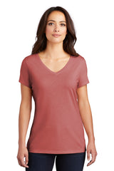 District Women's Perfect Tri V-Neck Tee. DM1350L District