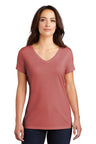 District Women's Perfect Tri V-Neck Tee. DM1350L District