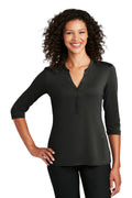 Port Authority Ladies UV Choice Pique Henley LK750 Port Authority