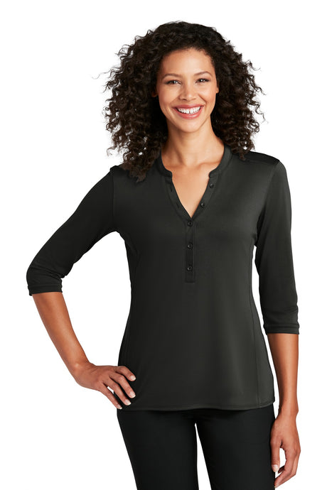 Port Authority Ladies UV Choice Pique Henley LK750 Port Authority