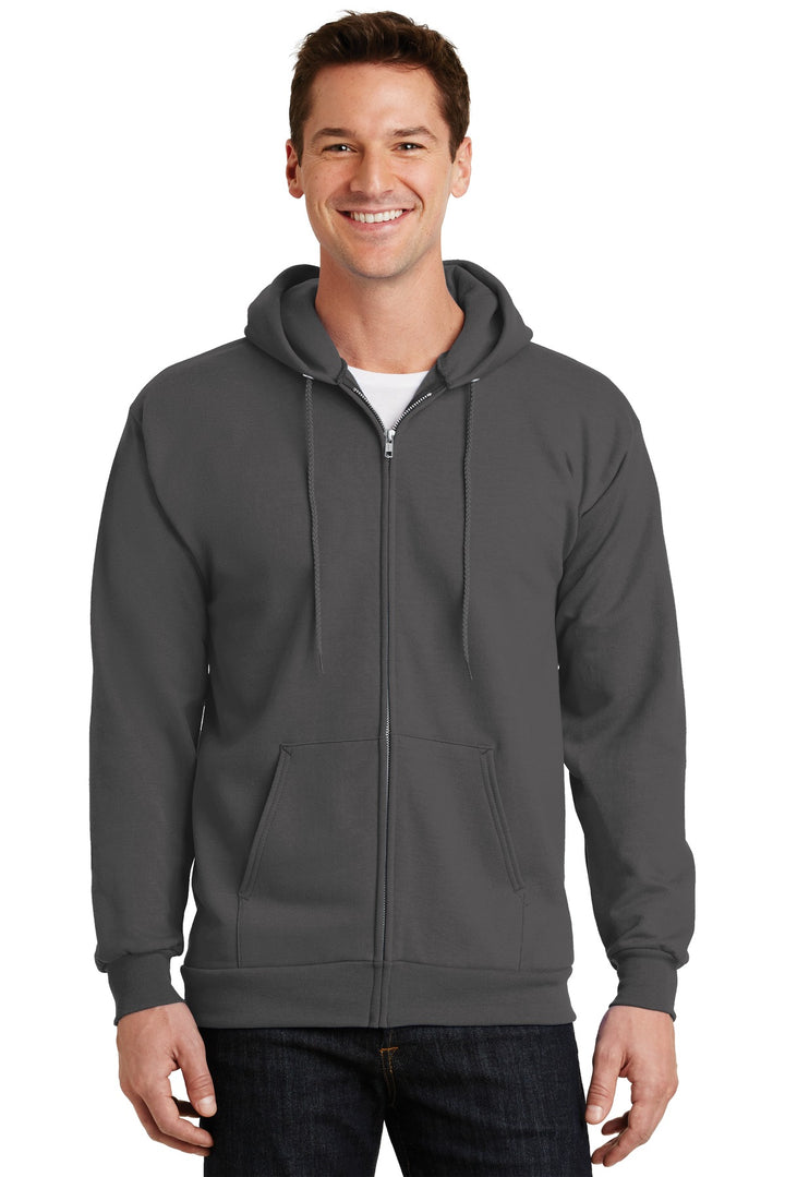 Port & Company - Men's Essential Fleece Full-Zip Hooded Sweatshirt Port & Company