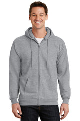 Port & Company - Men's Essential Fleece Full-Zip Hooded Sweatshirt Port & Company