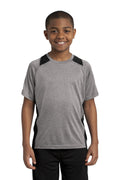 Sport-Tek Youth Heather Colorblock Contender Tee YST361