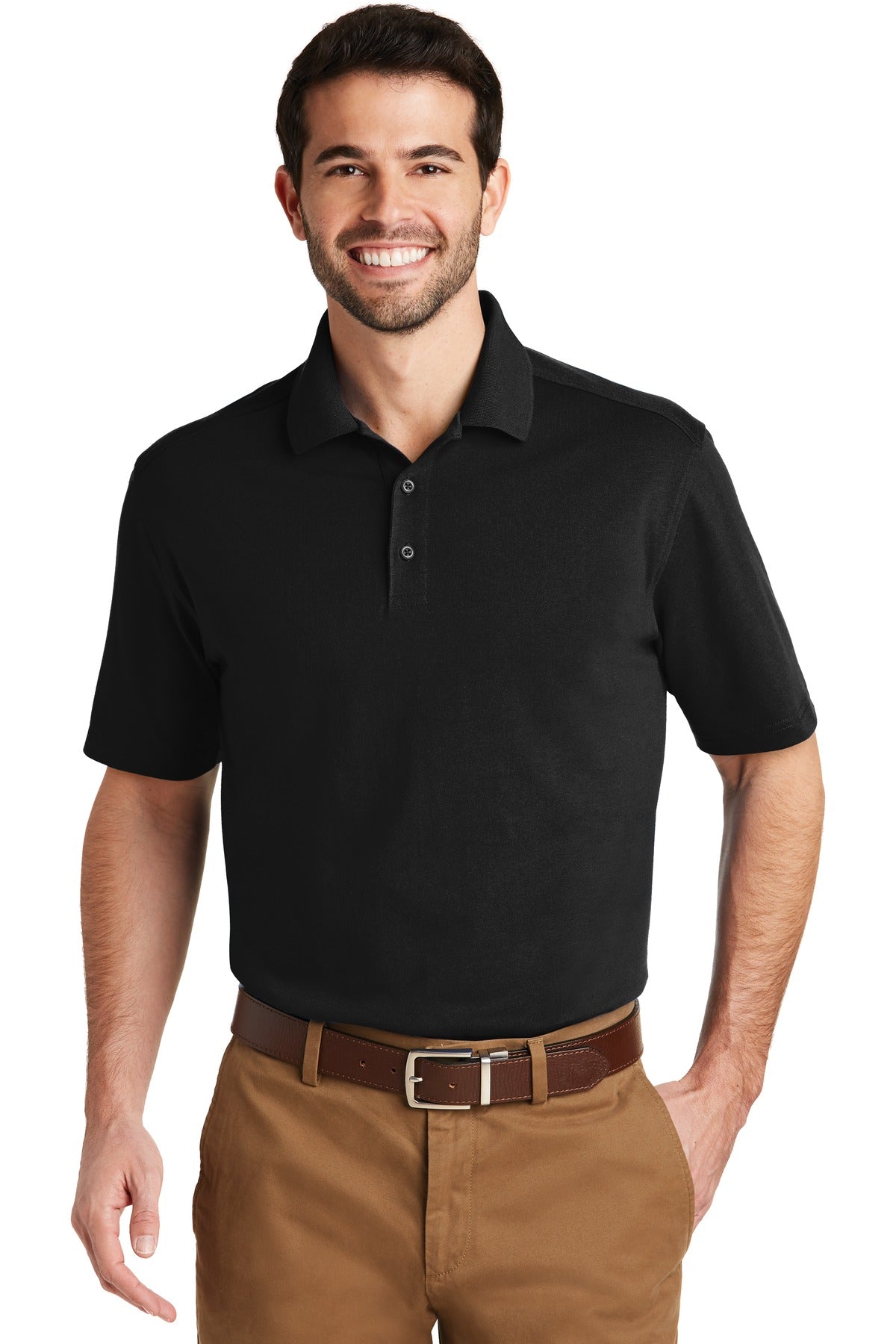 Port Authority Men's SuperPro Knit Polo. K164