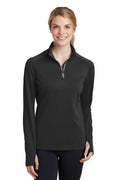 Sport-Tek Women's Sport-Wick Textured 1/4-Zip Pullover LST860
