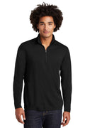 Sport-Tek Men's PosiCharge Tri-Blend Wicking 1/4-Zip Pullover ST407
