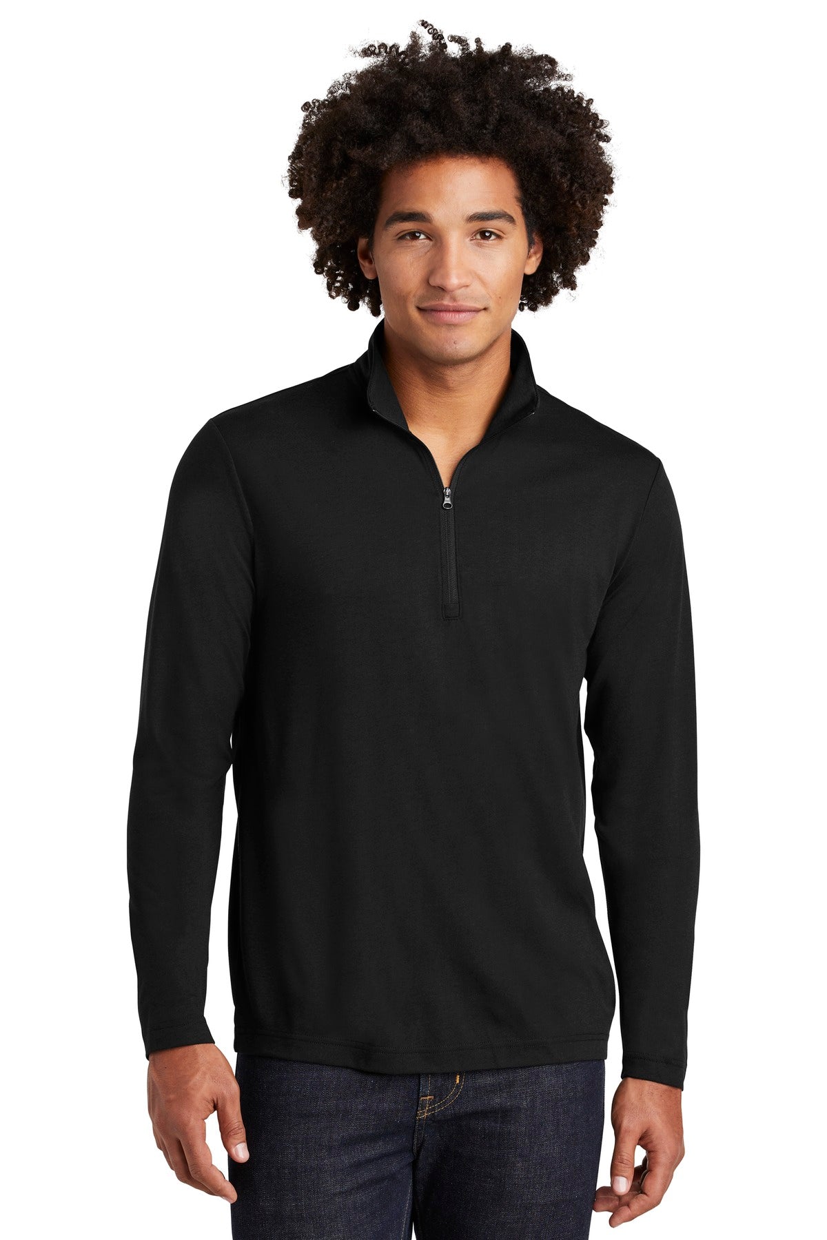 Sport-Tek Men's PosiCharge Tri-Blend Wicking 1/4-Zip Pullover ST407