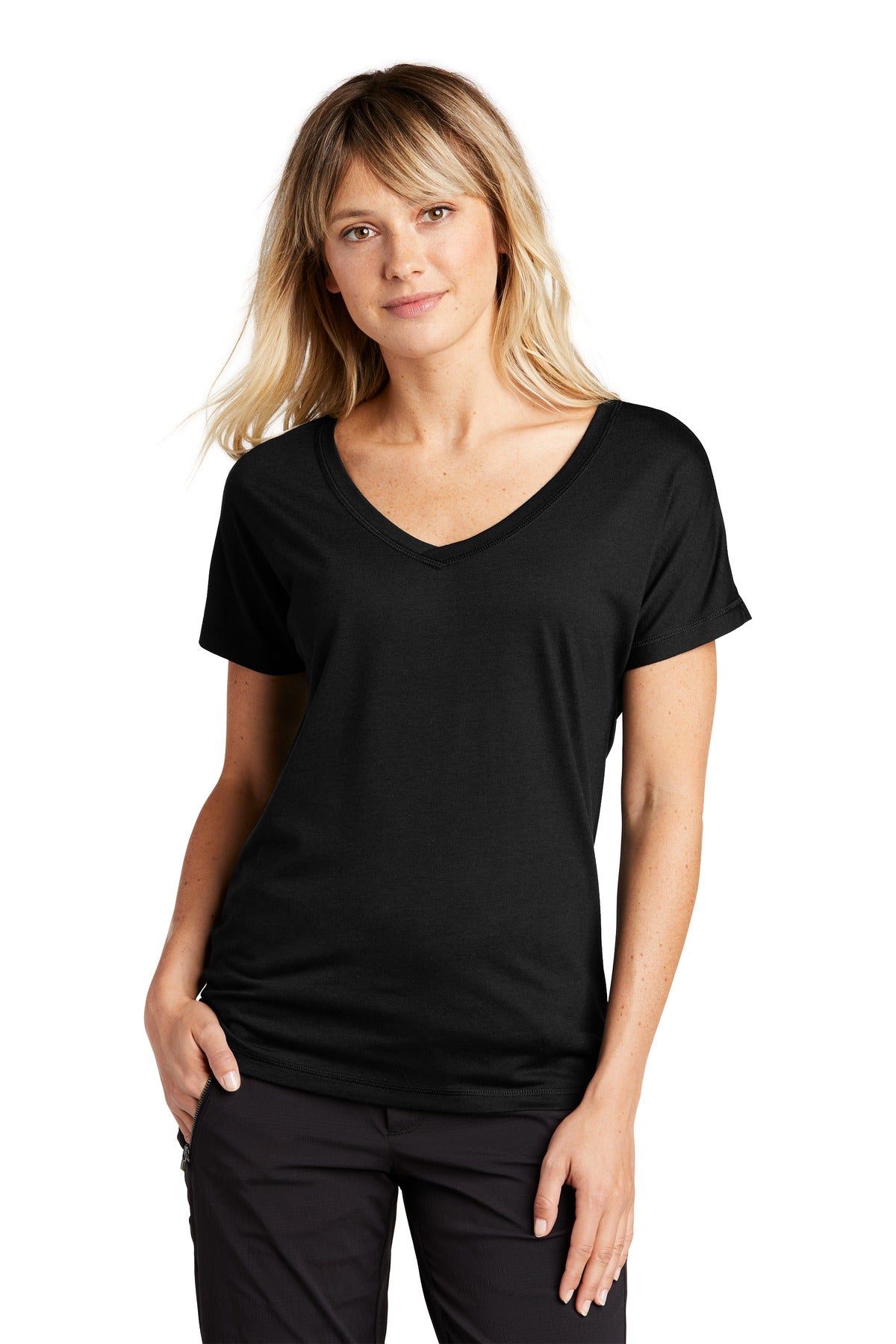 Sport-Tek Women's PosiCharge Tri-Blend Wicking Dolman Tee LST401