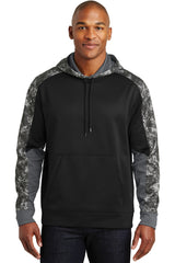 Sport-Tek Men's Sport-Wick Mineral Freeze Fleece Colorblock Hooded Pullover